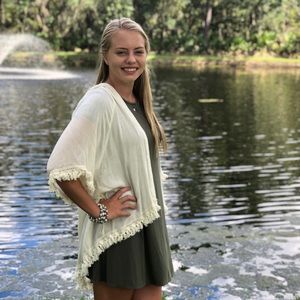 NWT Beige Kimono Top with Fringe